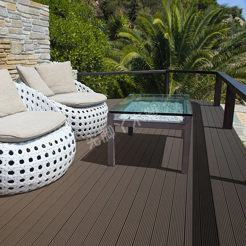 Wood plastic outdoor floor，Outdoor living space，Outdoor furniture floor，